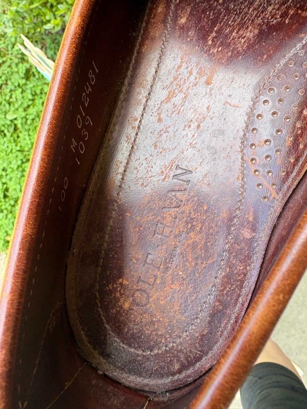 Men’s Vintage Cole Haan Vibram Leather Loafers Size 10 - Picture 10 of 12